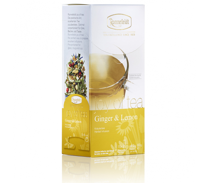 Чай трав'яний Ronnefeldt Імбир та Лимон 15х4 г